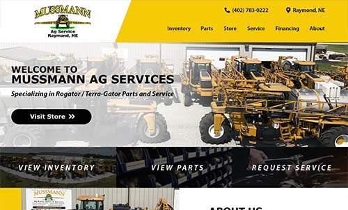 Mussmann Ag site mockup